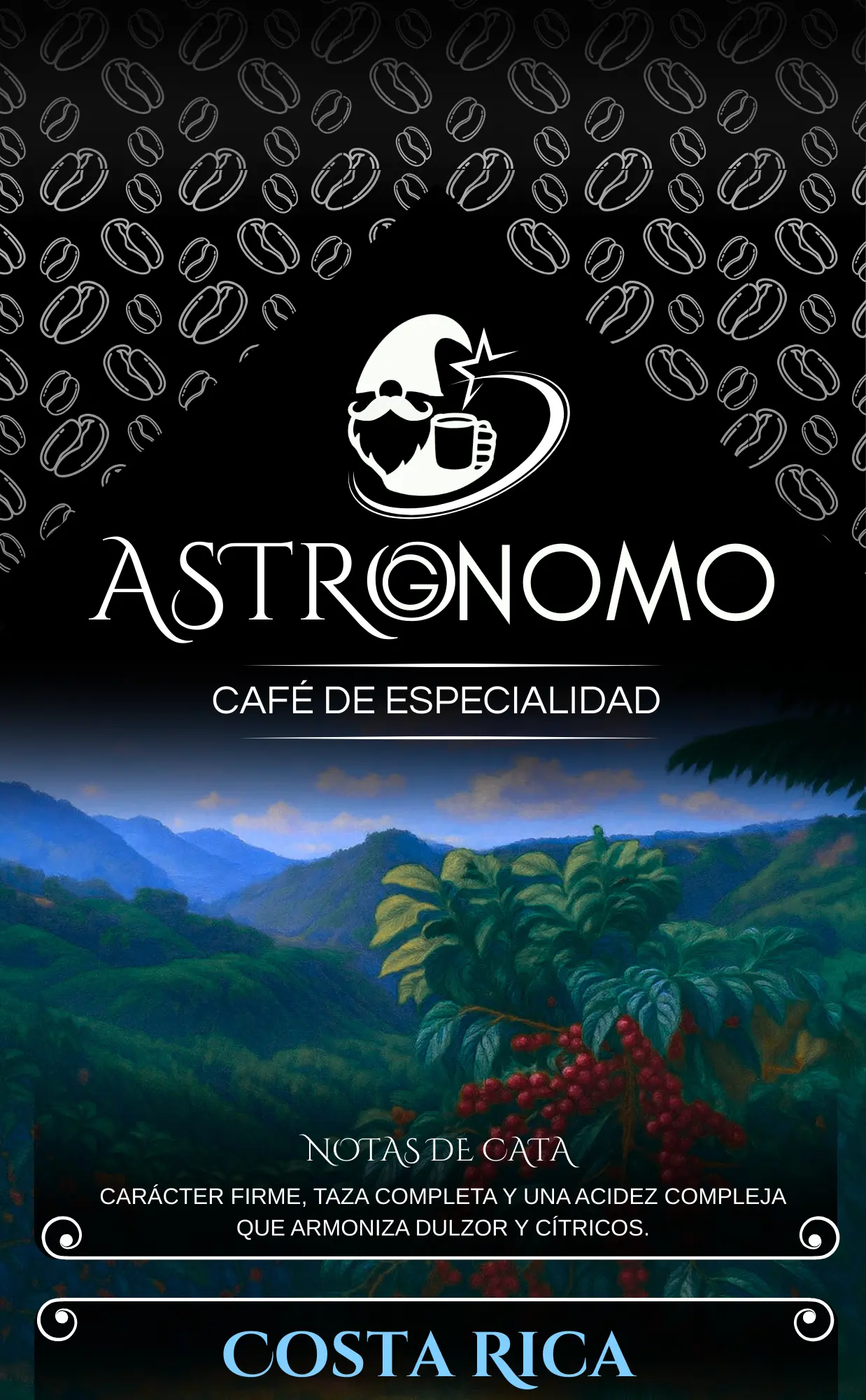 Bolsa de café Astrognomo origen Costa Rica