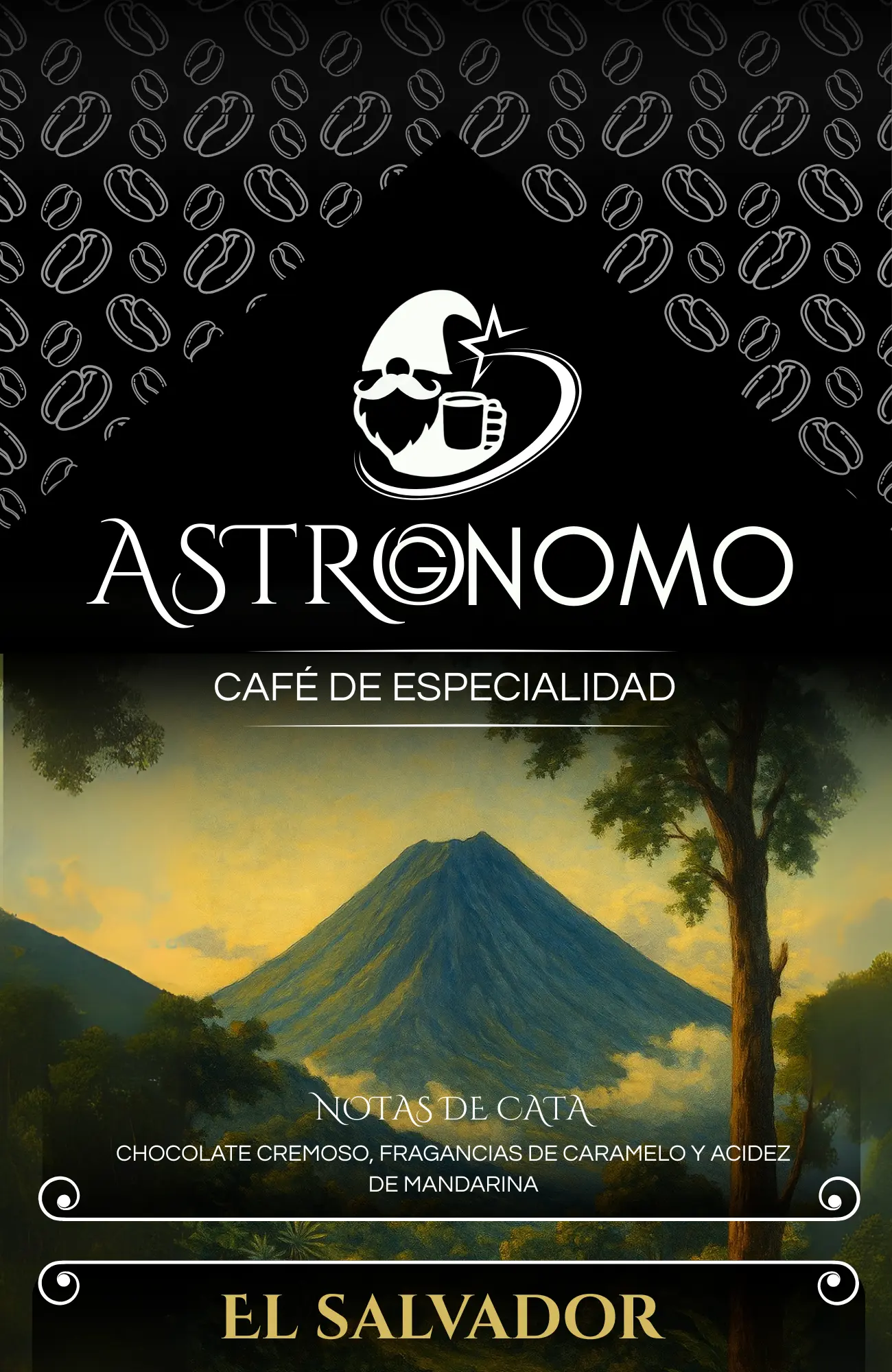 Bolsa de café Astrognomo origen El Salvador