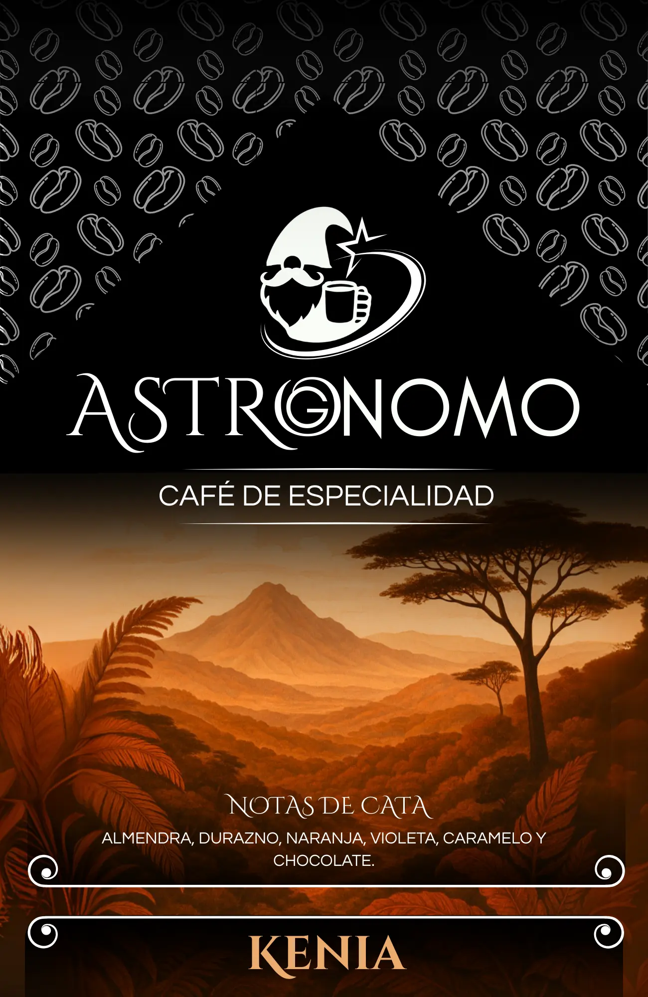 Bolsa de café Astrognomo origen Kenia, 250g