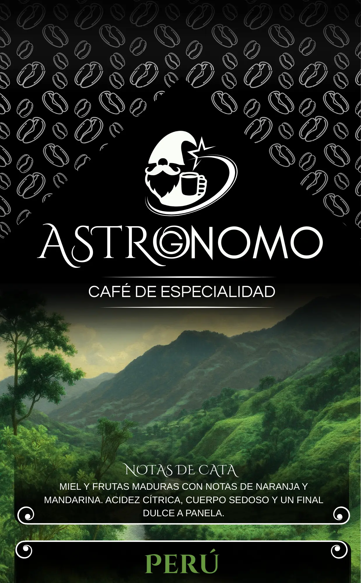 Bolsa de café Astrognomo origen Perú
